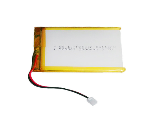 환경적 2000mAh 전지 45g 3.7V Li 폴리머 배터리 505063