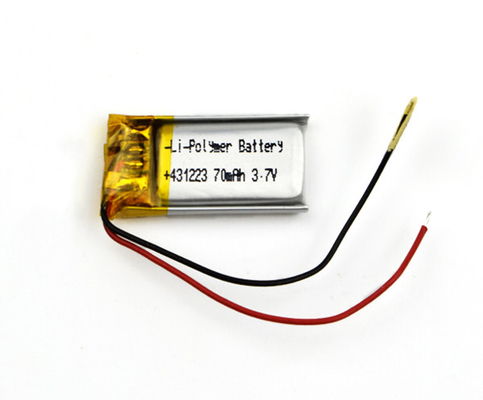 5g 431223 리튬 이온 전지 비상등 70mAh 3.7V 세포