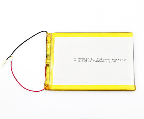 2769101개의 리튬 이온 전지 비상등 2400mAh 3.7V 폴리머 셀