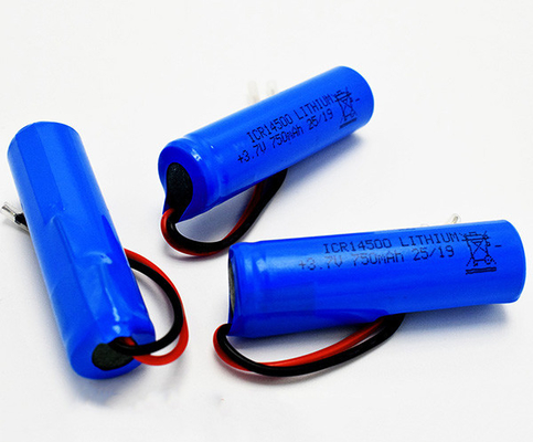 PVC 재킷으로 향기가 없는 750mAh 3.7V ICR14500 리튬 배터리
