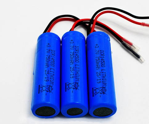 PVC 재킷으로 향기가 없는 750mAh 3.7V ICR14500 리튬 배터리