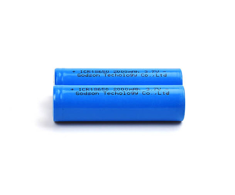 향기가 없는 재충전이 가능한 ICR18650 3.7 Ｖ 2000mAh 리튬 배터리