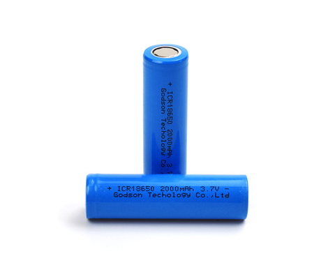 향기가 없는 재충전이 가능한 ICR18650 3.7 Ｖ 2000mAh 리튬 배터리
