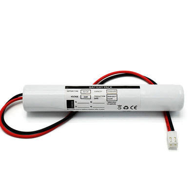 3.6 Ｖ C2500mAh 닉드 비상 출구 광 배터리 71g는 팩 전지를 붙입니다
