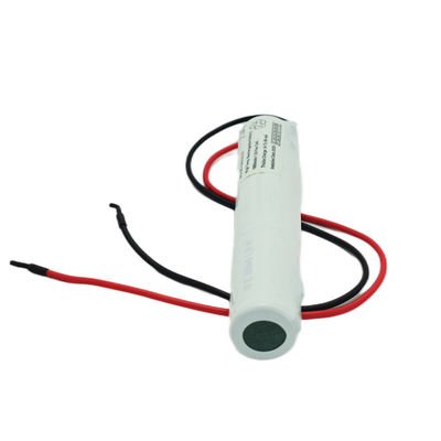 3.6V SC 1800mAh 비상등 Ni Cd 배터리 하얀 PVC 팩