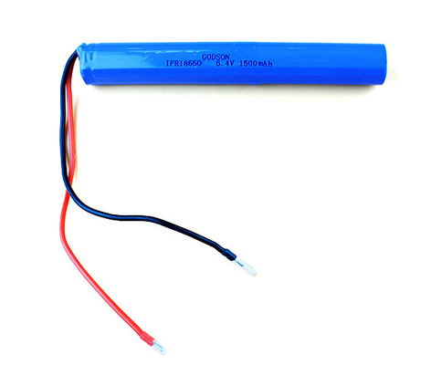 18650 리듐 인산철 전지 재충전이 가능한 6.4V 1500MAh